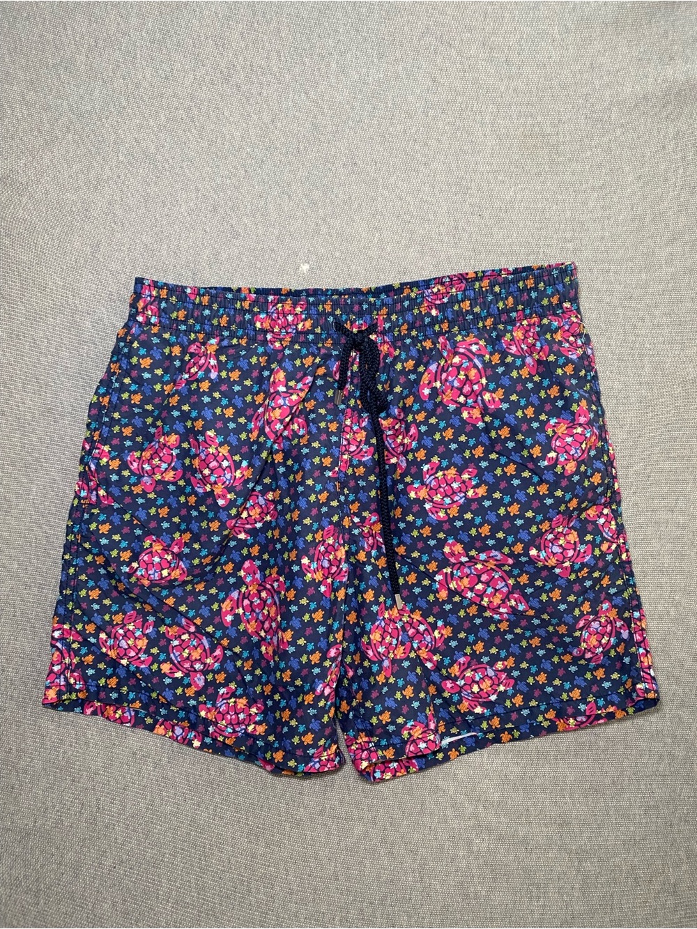 Vilebrequin Moorea Sea Turtle Swim Trunks Mesh Lined Mens XXL
